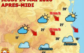 ⚠️ Ce jeudi, le département est coupé en deux : belles éclaircies au nord, pluies et ciel maussade au sud sur les Albères et la Côte Vermeille.