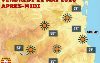 Ce vendredi 22 mai s’annonce pleinement ensoleillé dans les Pyrénées-Orientales, avec une ambiance déjà estivale du littoral aux reliefs.