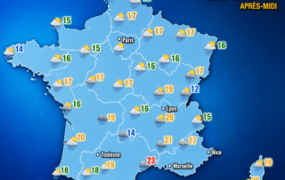 Ce lundi 18 mai 2026, la pluie arrose la moitié nord du territoire. Des orages éclatent localement sur l'est.