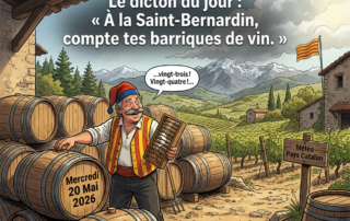 « À Saint-Bernardin, compte tes barriques de vin. »