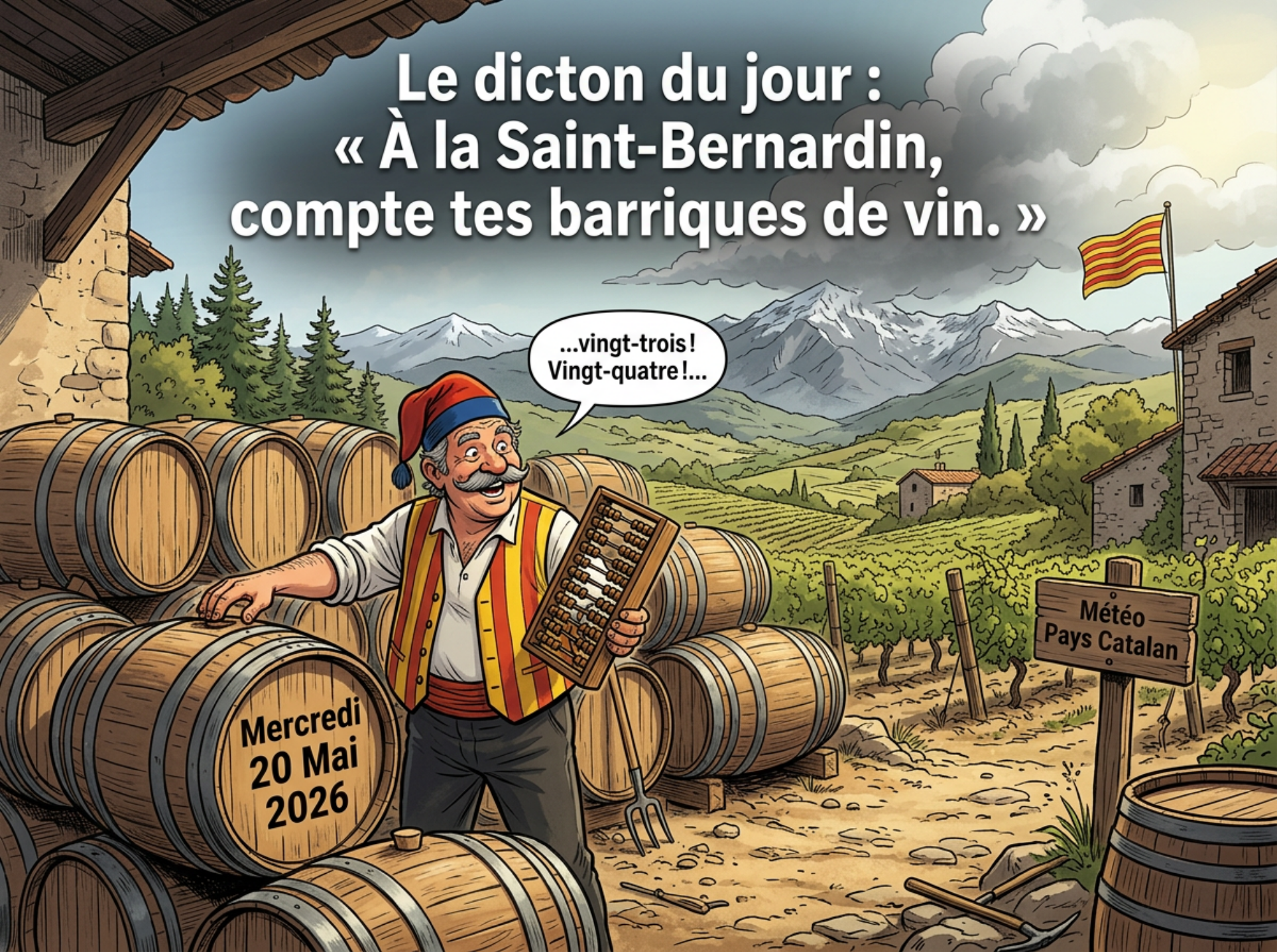 « À Saint-Bernardin, compte tes barriques de vin. »