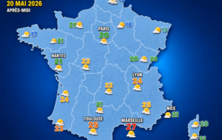 Le soleil regagne du terrain ce mercredi avec une chaleur modérée près de la Méditerranée, mais quelques orages isolés menacent encore les Alpes et les Pyrénées.