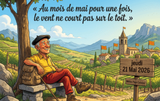 « Au mois de mai pour une fois, le vent ne court pas sur le toit. »
