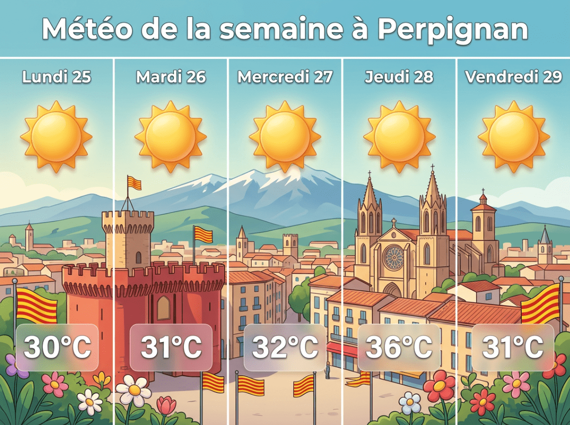 Météo de la semaine à Perpignan