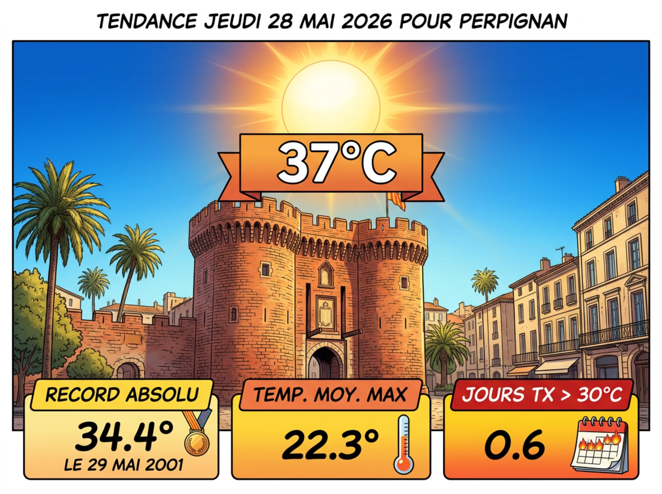 Jusqu’où monteront les températures ce jeudi dans les Pyrénées-Orientales ?