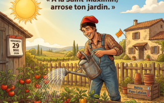 « À la Saint-Maximin, arrose ton jardin. »
