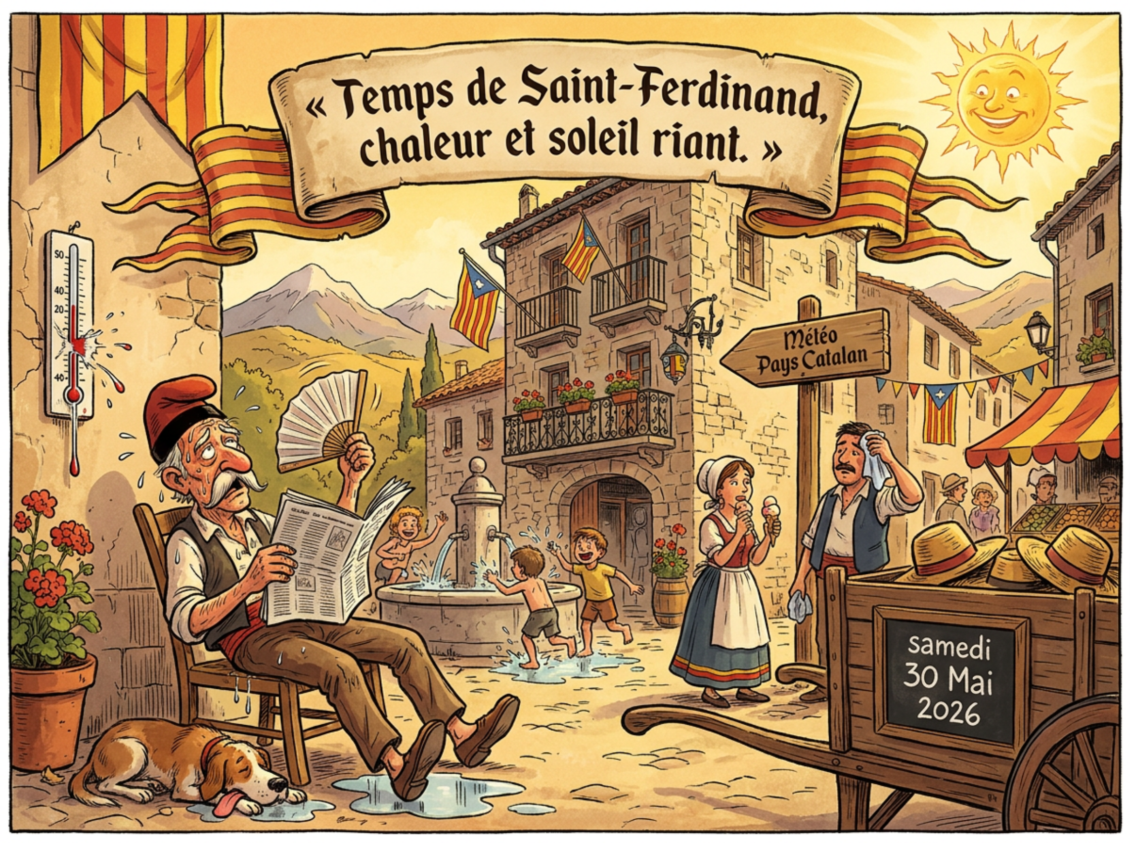 « Temps de Saint-Ferdinand, chaleur et soleil riant. »