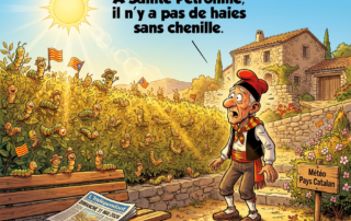 « À Sainte-Pétronille, il n'y a pas de haies sans chenille. »