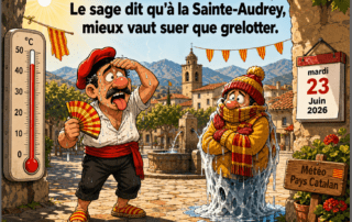 « Le sage dit qu'à la Sainte-Audrey, mieux vaut suer que grelotter. »