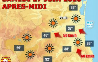 Pour cette journée de samedi, le ciel offre un franc soleil de la première partie de journée jusqu'au soir.