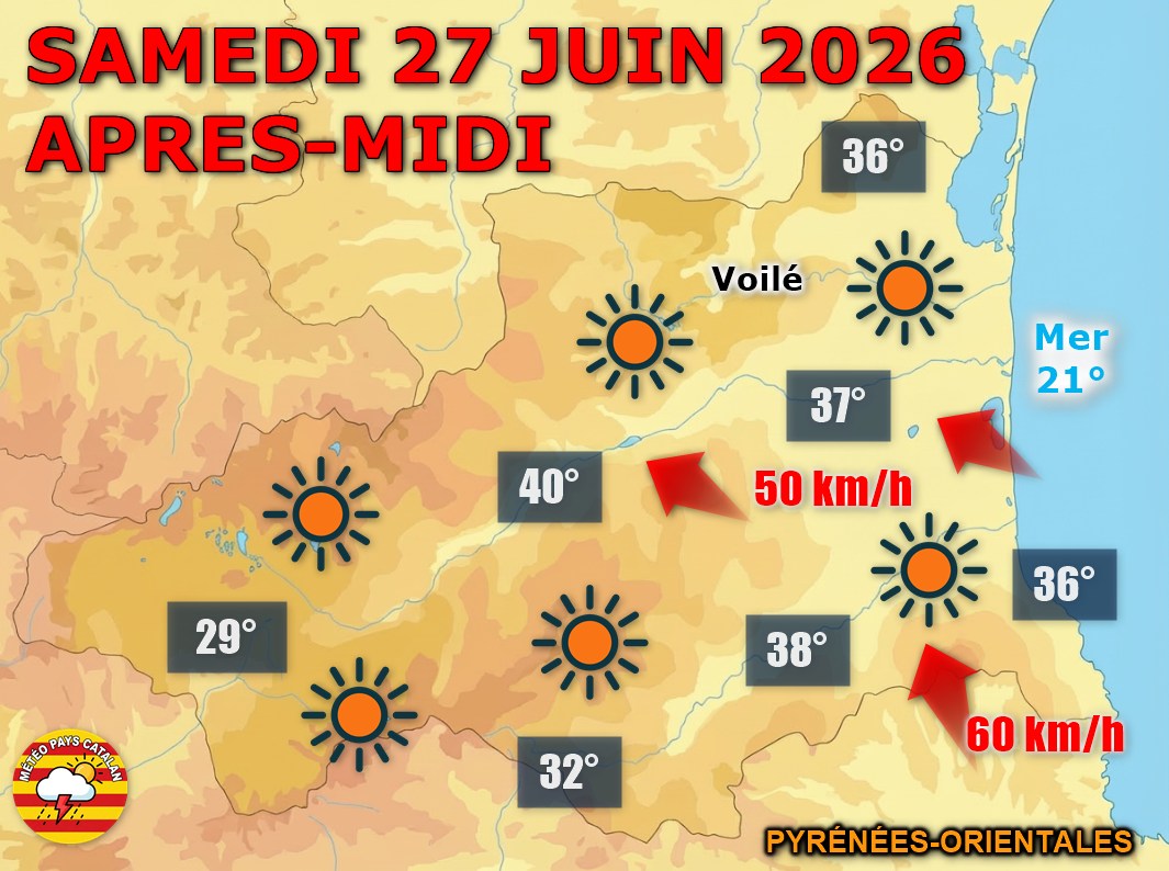 Pour cette journée de samedi, le ciel offre un franc soleil de la première partie de journée jusqu'au soir.