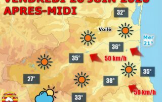 Ce vendredi, le Roussillon reste sous une chaleur écrasante avec des maximales jusqu'à 37°C,