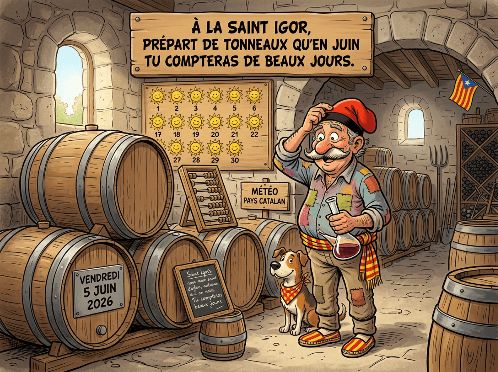 « À la saint Igor, prépare autant de tonneaux qu’en juin tu compteras de beaux jours. »