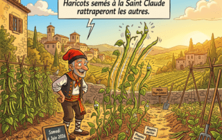 Haricots semés à la Saint Claude rattraperont les autres.