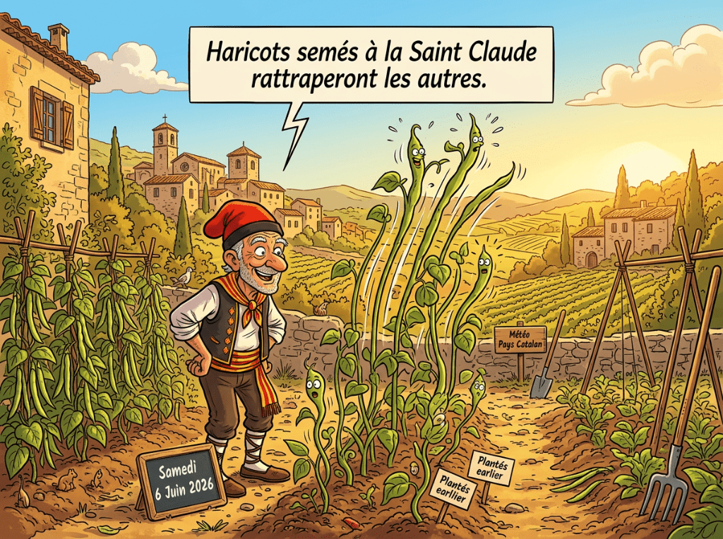 Haricots semés à la Saint Claude rattraperont les autres.