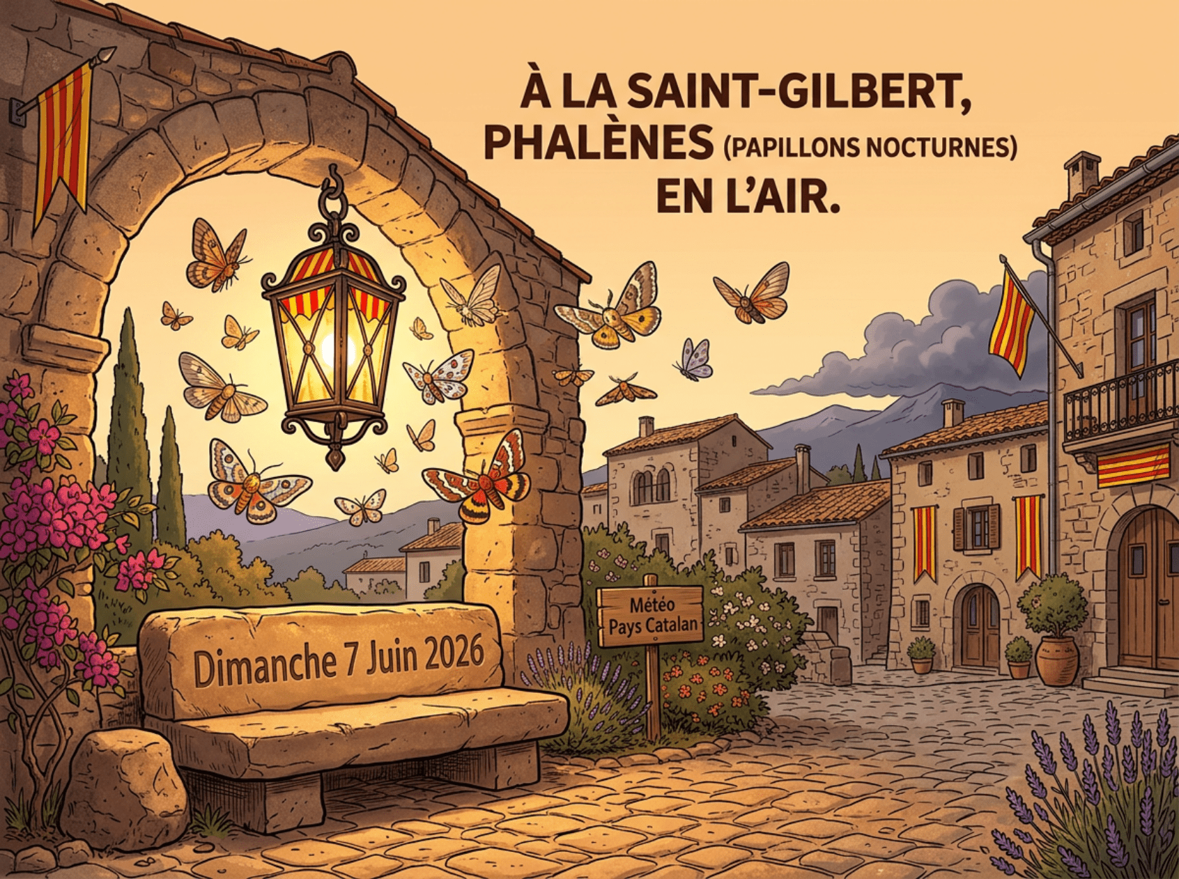 « À la Saint-Gilbert, phalènes (papillons nocturnes) en l'air. »