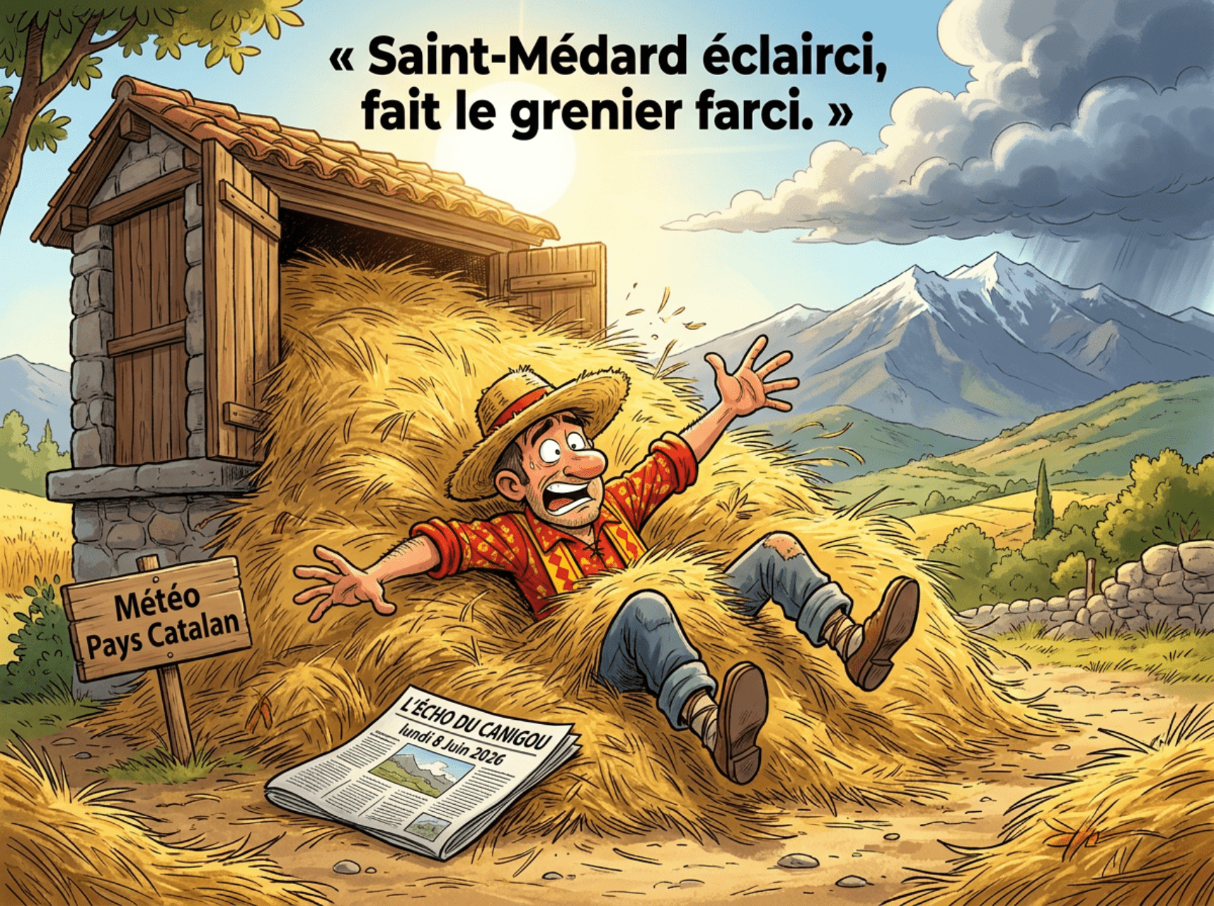« Saint-Médard éclairci, fait le grenier farci. »