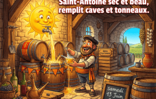 « Saint-Antoine sec et beau, remplit caves et tonneaux. »