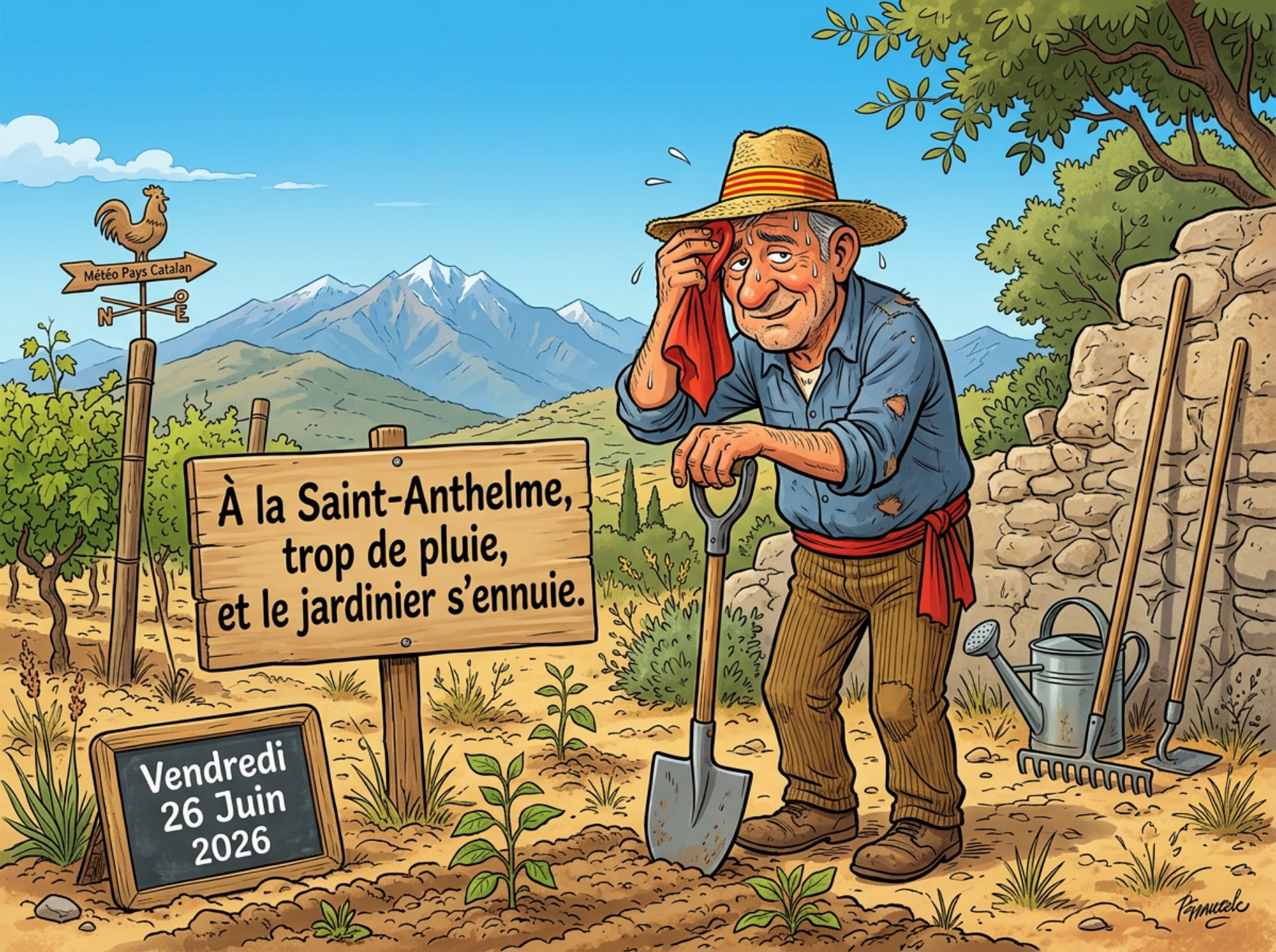 À la Saint-Anthelme, trop de pluie, et le jardinier s'ennuie.