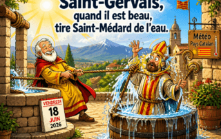 « Saint-Gervais, quand il est beau, tire Saint-Médard de l'eau. »