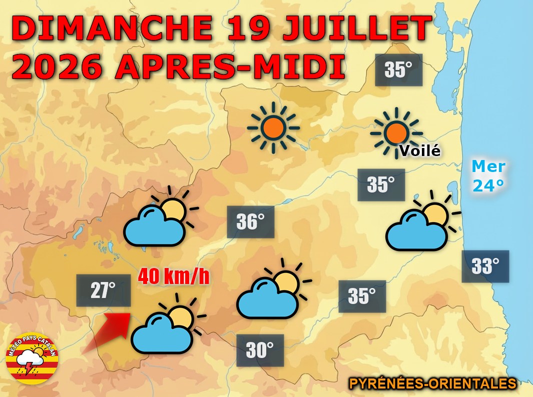 Météo du jour : chaleur