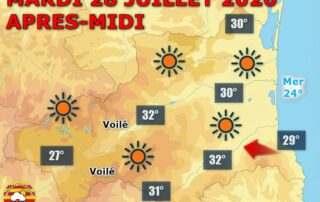 Mardi 28 juillet, le soleil règne sans partage sur le Pays catalan avec une chaleur marquée, jusqu’à 32°C dans la plaine.