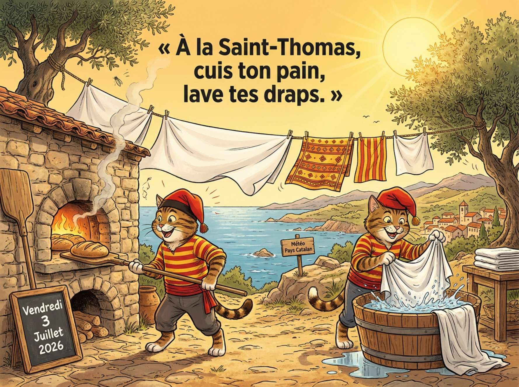 « À la Saint-Thomas, cuis ton pain, lave tes draps. »