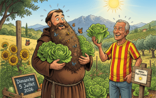 Qui sème sa salade à Saint-Antoine, en a comme la barbe d'un moine
