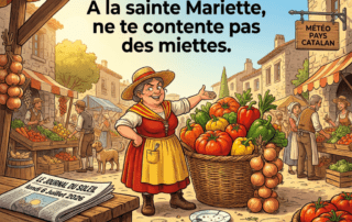 "A la sainte Mariette, ne te contente pas des miettes."
