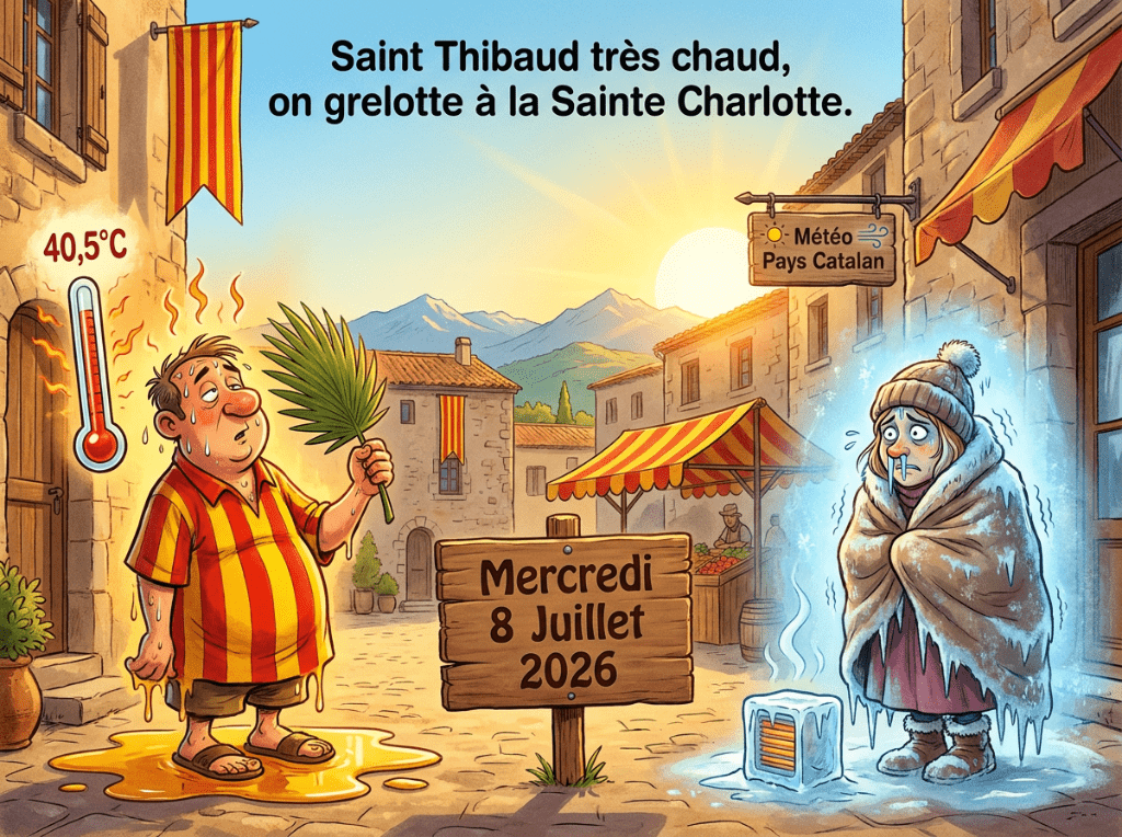 « Saint Thibaud très chaud, on grelotte à la Sainte Charlotte. »