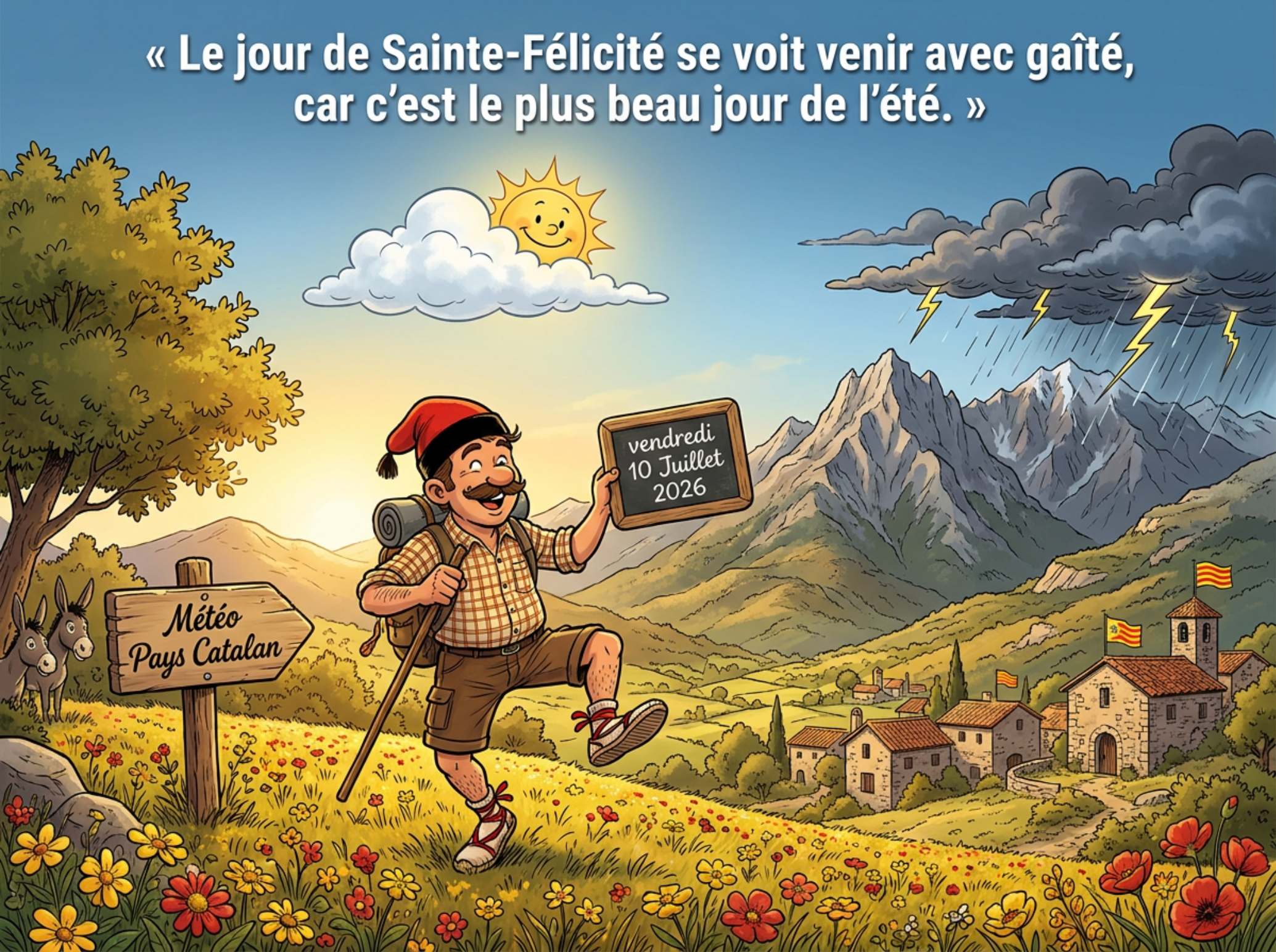« Le jour de Sainte-Félicité se voit venir avec gaîté, car c'est le plus beau jour de l'été. »