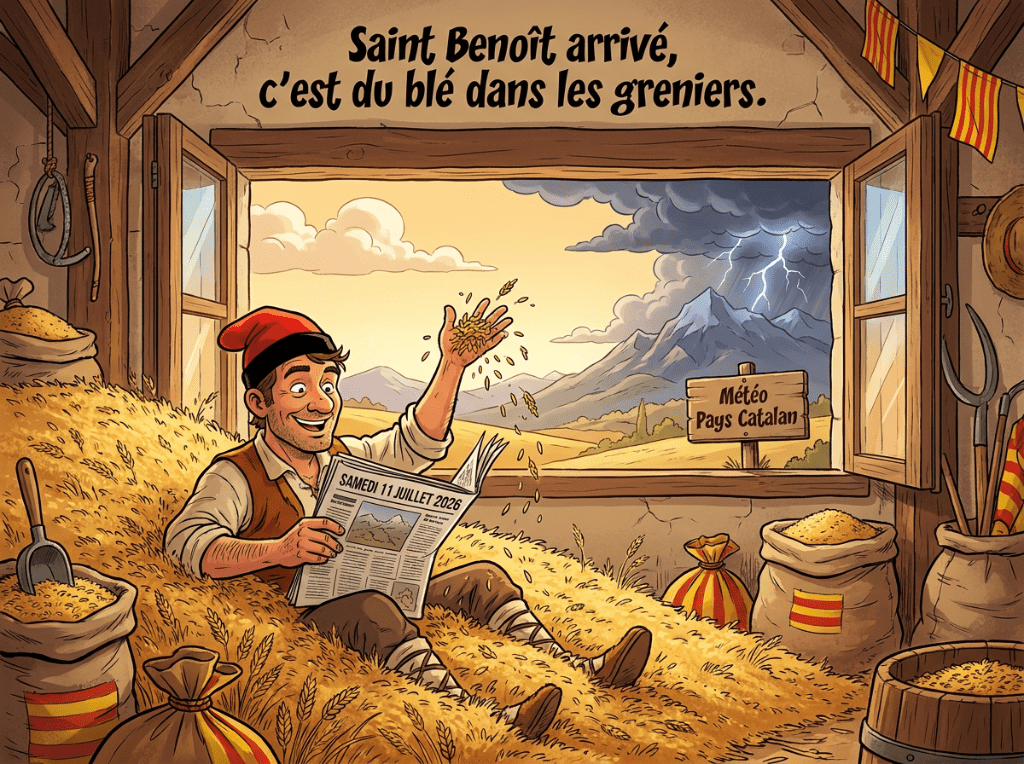 « Saint Benoît arrivé, c'est du blé dans les greniers. »