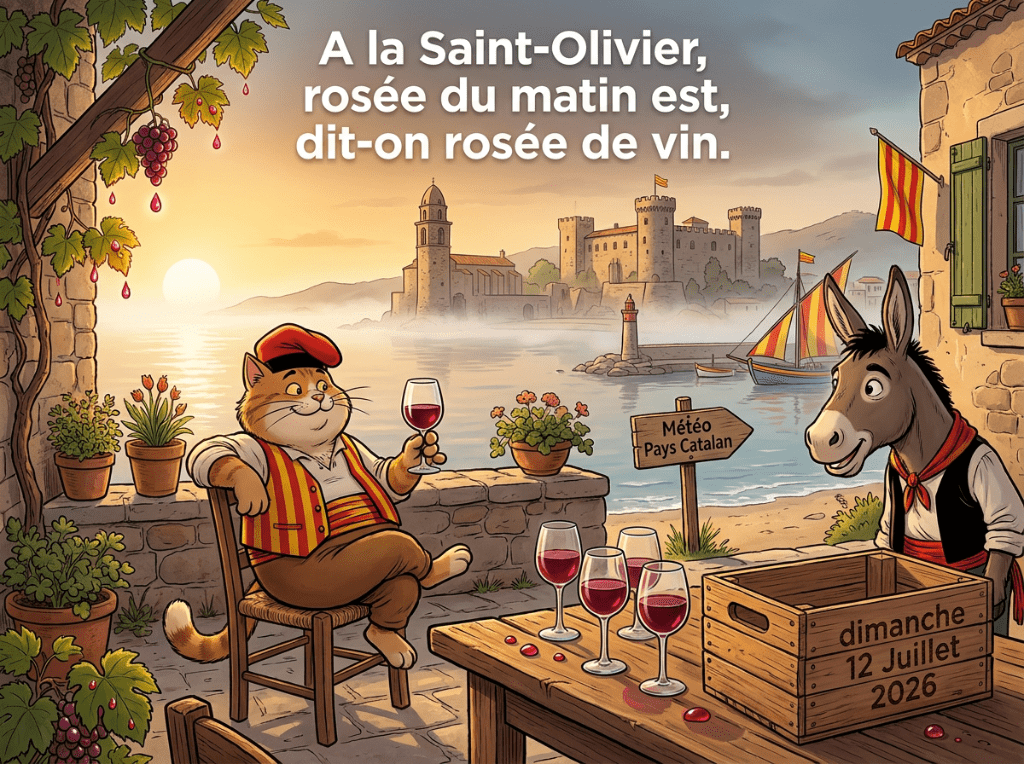 A la Saint-Olivier, rosée du matin est, dit-on rosée de vin.