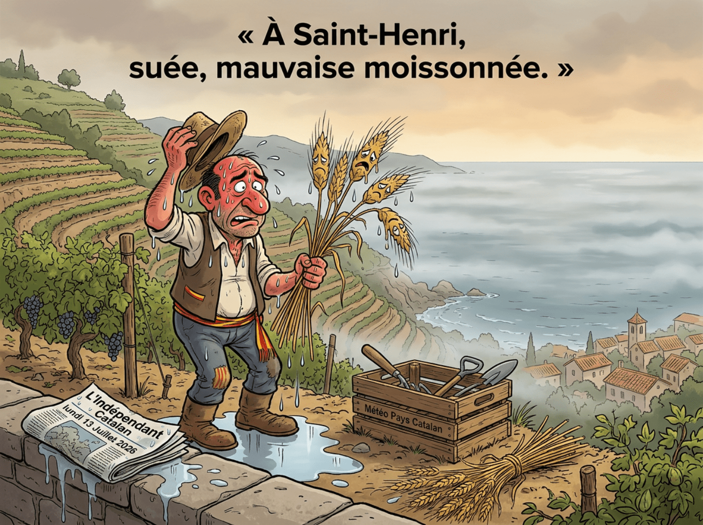 « À Saint-Henri, suée, mauvaise moissonnée. »