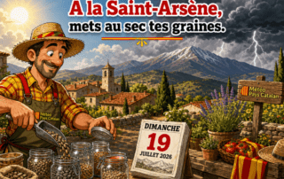 « À la Saint-Arsène, mets au sec tes graines. »