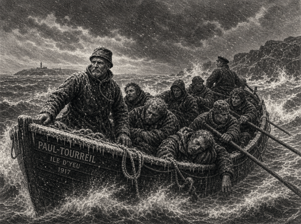 Janvier 1917 : le tragique sauvetage des marins norvégiens de l’Ymer au large de l’île d’Yeu
