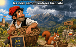 « S'il pleut à la Sainte-Marguerite, les noix seront rentrées bien vite. »