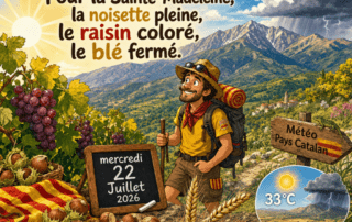 Pour la Sainte-Madeleine, la noisette pleine, le raisin coloré, le blé fermé.