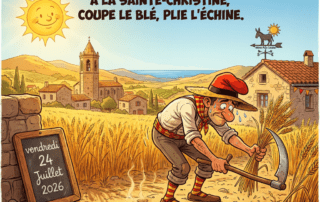 « À la Sainte-Christine, coupe le blé, plie l'échine. »