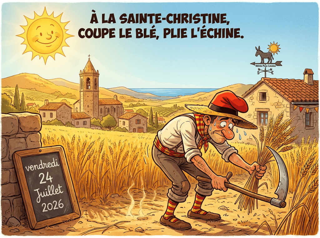 « À la Sainte-Christine, coupe le blé, plie l'échine. »
