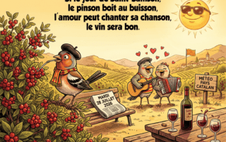 « Si le jour de Saint-Samson, le pinson boit au buisson, l'amour peut chanter sa chanson, le vin sera bon. »