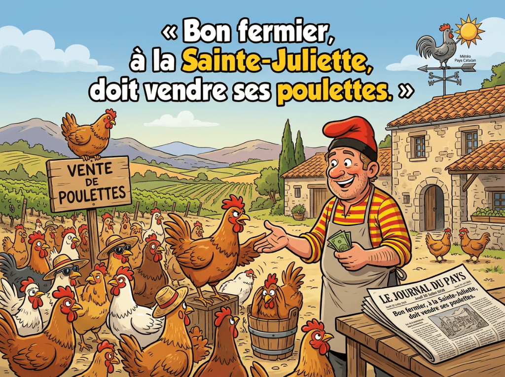 « Bon fermier, à la Sainte-Juliette, doit vendre ses poulettes. »