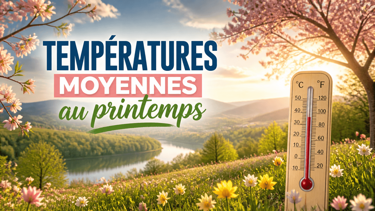 Températures moyennes au printemps