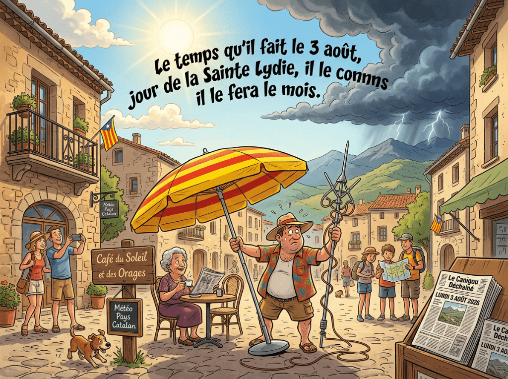 « Le temps qu'il fait le 3 août, jour de la Sainte Lydie, il le fera le mois. »