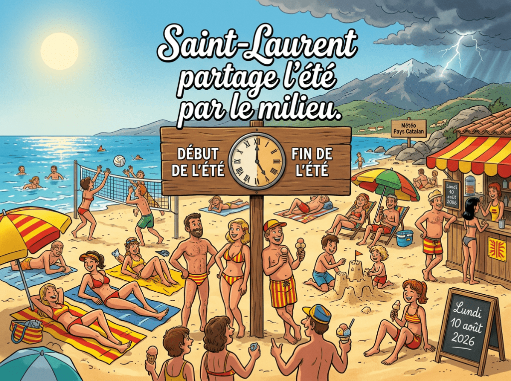 « Saint-Laurent partage l'été par le milieu. »