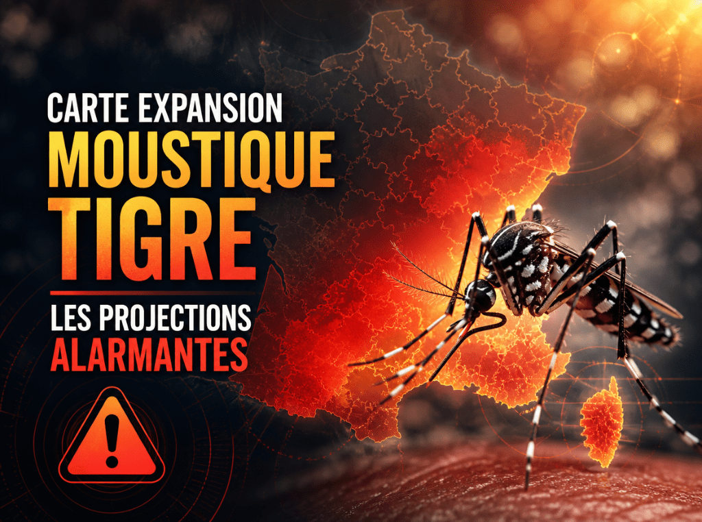 Carte expansion moustique tigre : les projections alarmantes