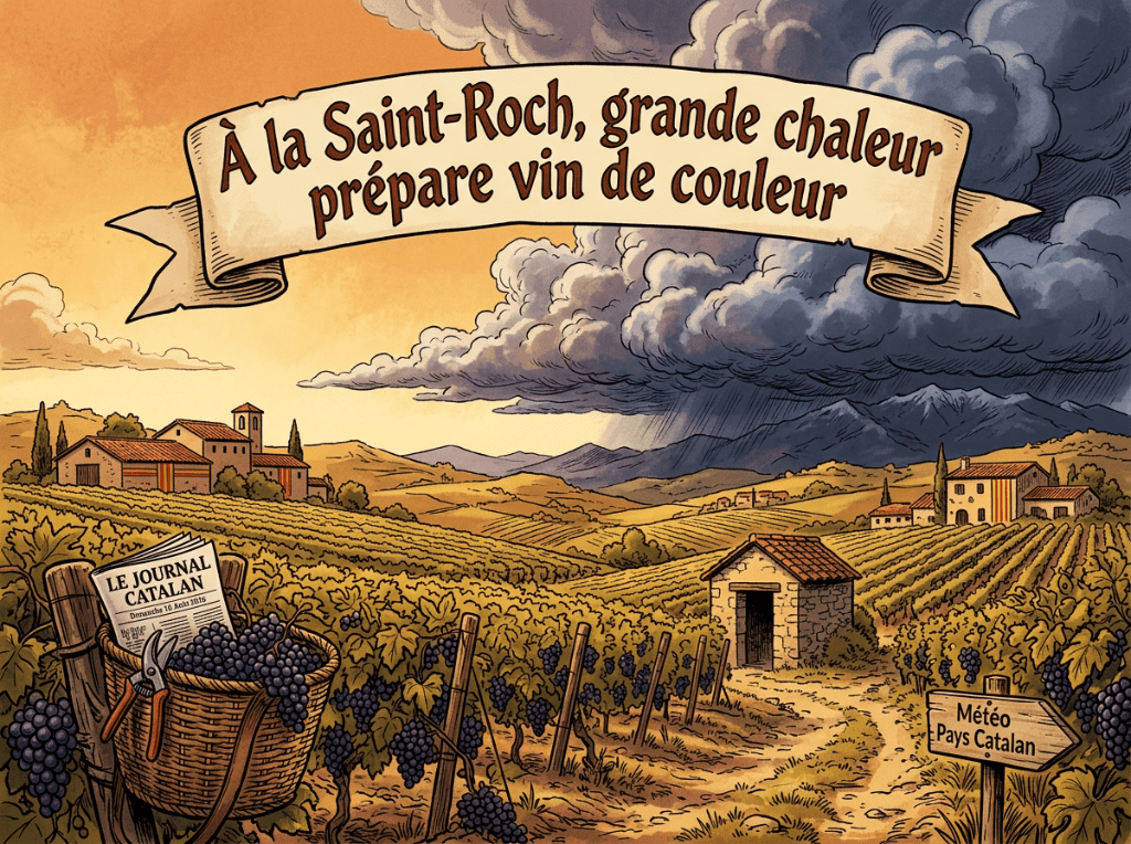« À la Saint-Roch, grande chaleur prépare vin de couleur »