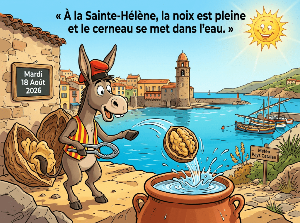 « À la Sainte-Hélène, la noix est pleine et le cerneau se met dans l'eau. »