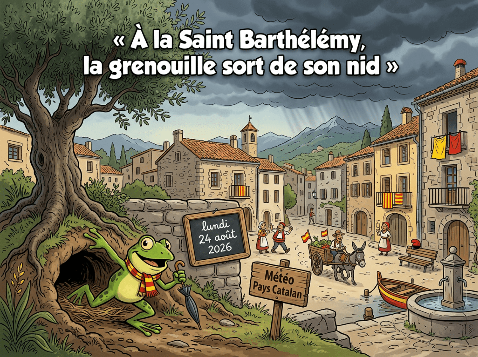 « À la Saint Barthélémy, la grenouille sort de son nid »