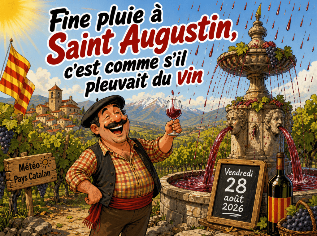 "Fine pluie à Saint Augustin, c'est comme s'il pleuvait du vin"